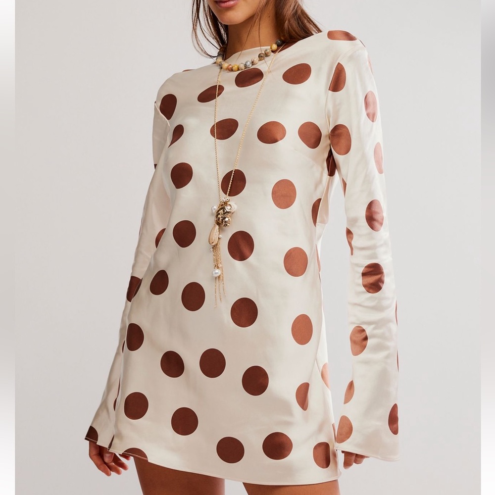 Free people Tigre polka dot mini dress